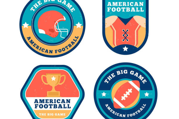 复古美式足球图案裁片印花,为您的服装增添独特魅力