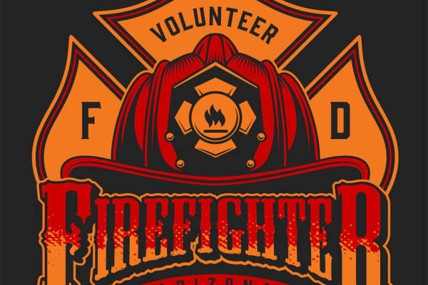 热情火焰:志愿消防员服装印花设计