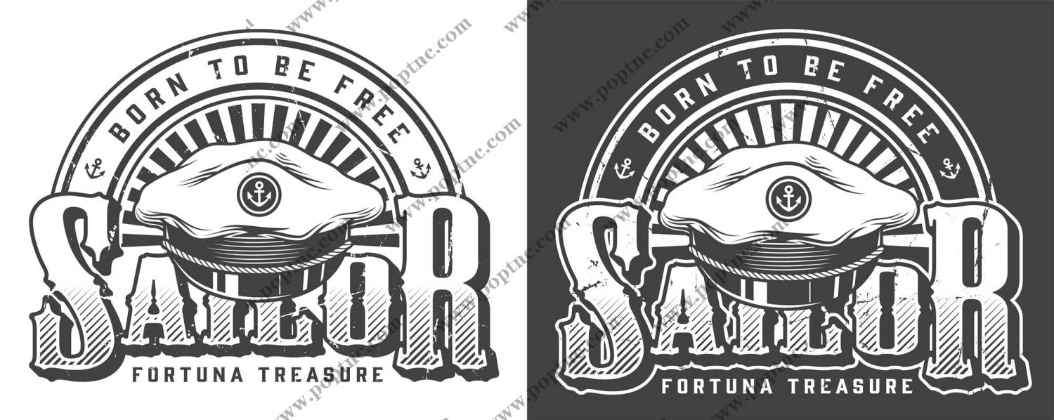 复古航海风格裁片印花,打造个性时尚服装