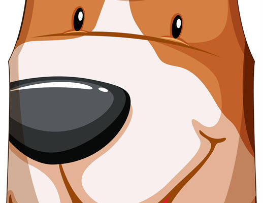 萌趣狗脸裁片印花，为您的服装增添趣味