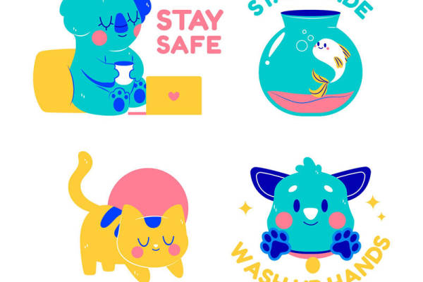 温馨动物图案裁片印花，打造个性化的服装设计