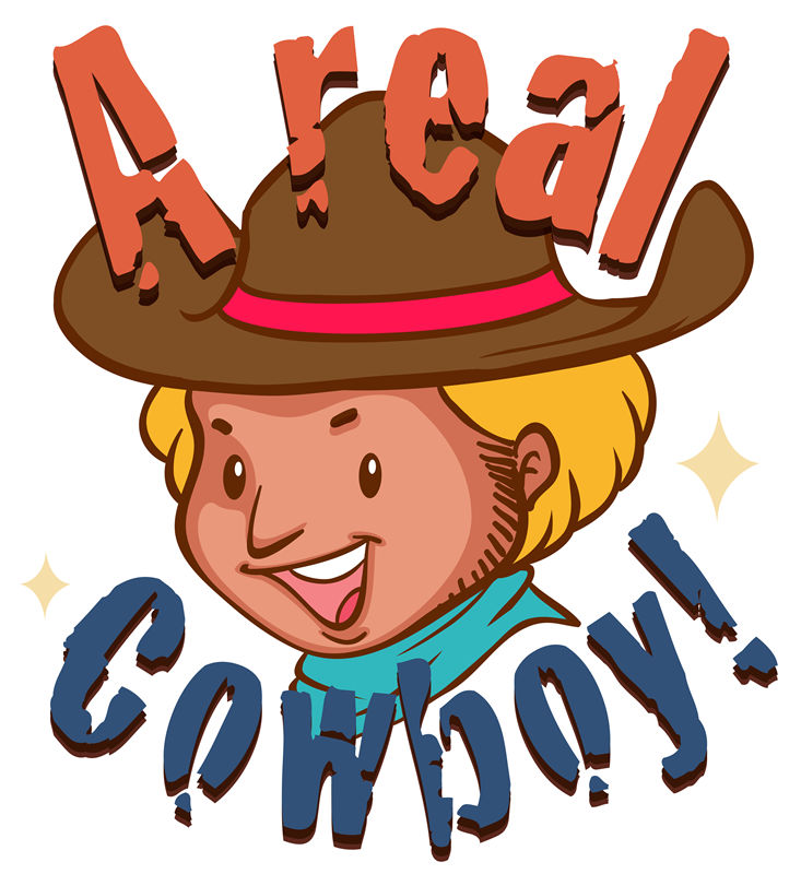 复古西部风情：A Real Cowboy裁片印花服装