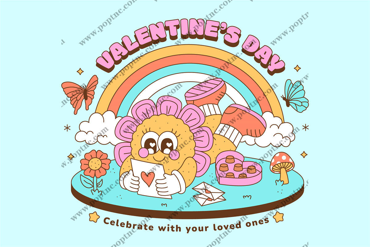 浪漫情人节主题裁片印花:为你的服装增添爱意