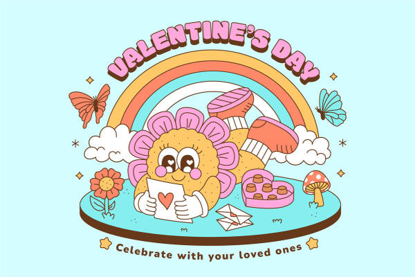 浪漫情人节主题裁片印花:为你的服装增添爱意