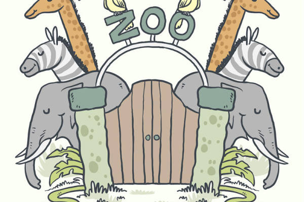 自然丛林动物图案裁片印花,打造独特服装设计