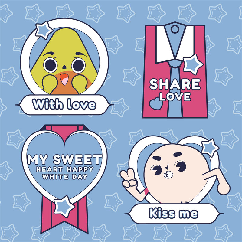 爱的告白:浪漫裁片印花服装印花设计