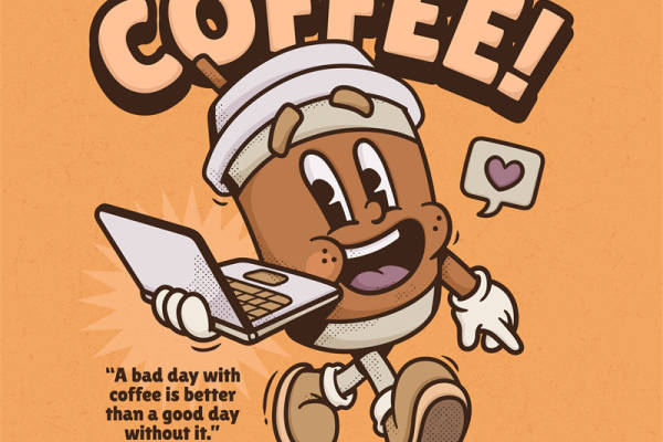 咖啡杯卡通印花:为服装增添趣味与活力