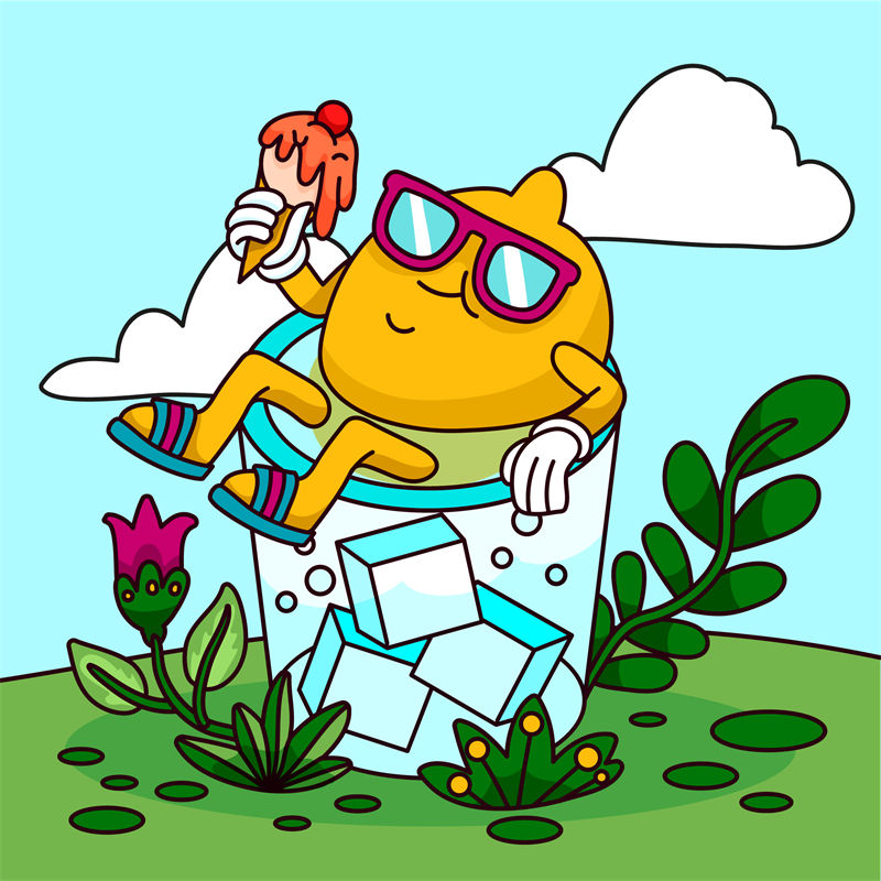清新夏日风情：裁片印花服装印花设计