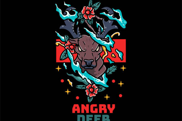 怒鹿之魂：个性裁片印花服装设计