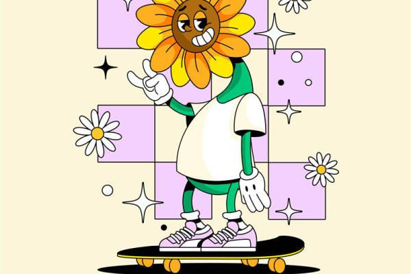 花型纹理潮牌服装印花：时尚裁片印花设计