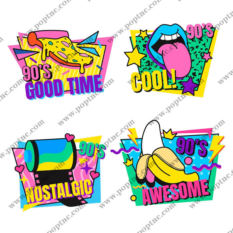 90年代复古风裁片印花服装:潮流与怀旧的完美结合