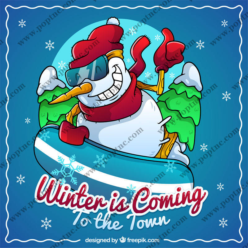 冬日雪趣:时尚裁片印花服装设计