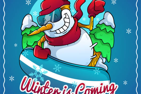 冬日雪趣:时尚裁片印花服装设计