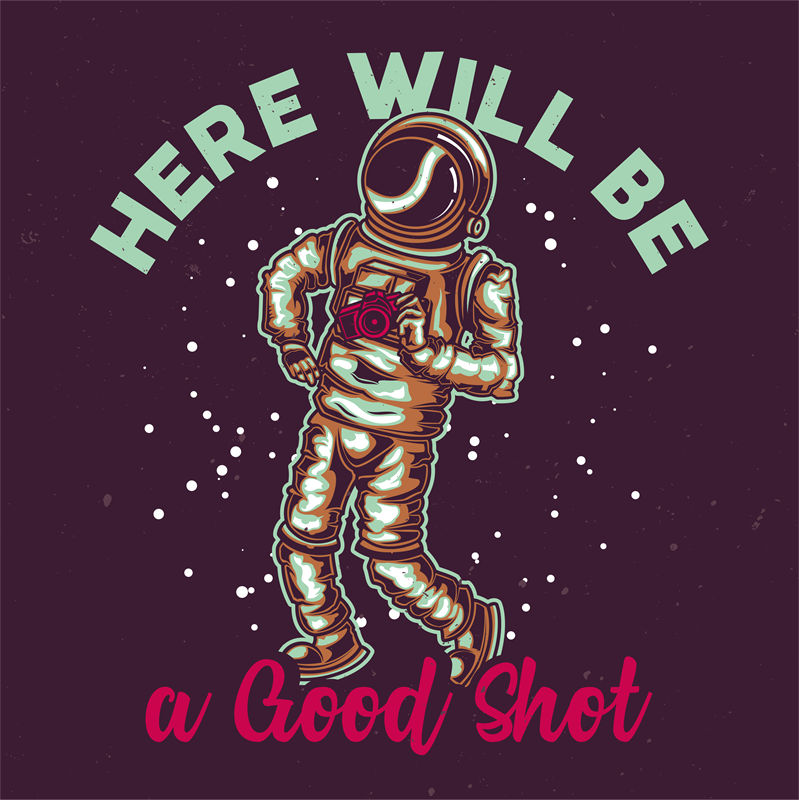复古太空宇航员裁片印花服装：探索宇宙的时尚选择