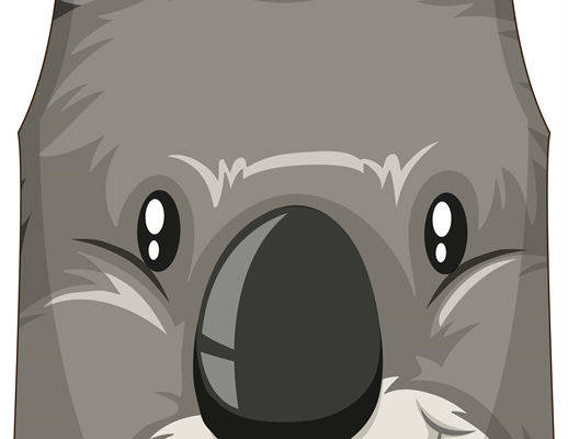 可爱考拉印花裁片，轻松打造个性服装