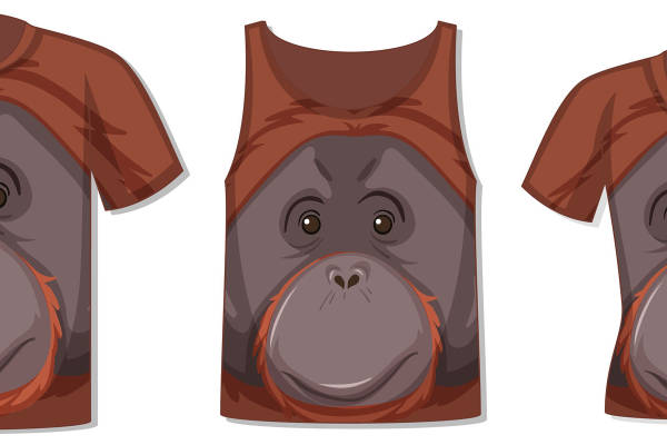 创意裁片印花：个性服装印花设计，适用于多种场景