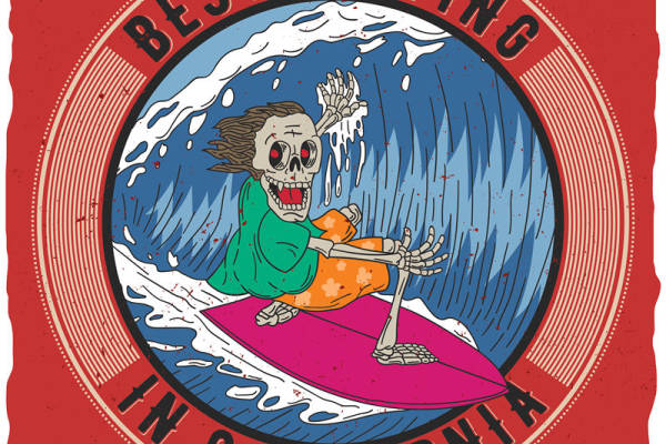 骷髅冲浪手：最佳冲浪印花服装设计