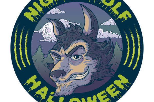 夜狼狂野裁片印花:万圣节服装印花新选择