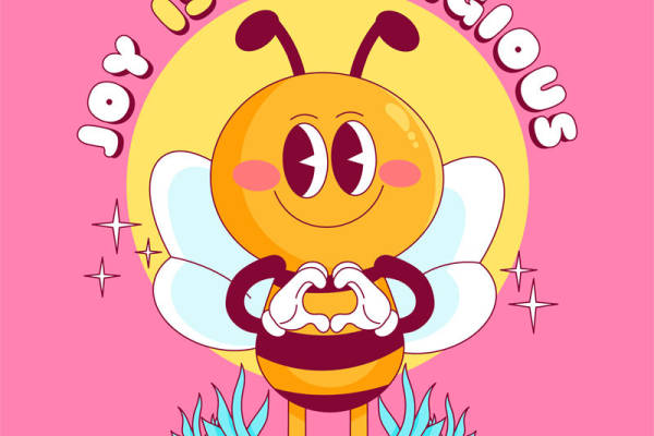 甜蜜蜂巢：裁片印花服装印花设计