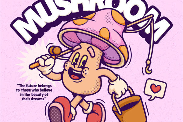 梦幻蘑菇裁片印花:打造个性化的服装设计