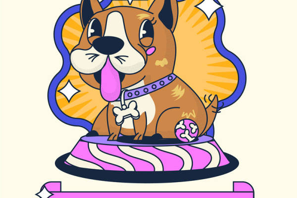 萌趣小狗裁片印花:为服装增添趣味与活力