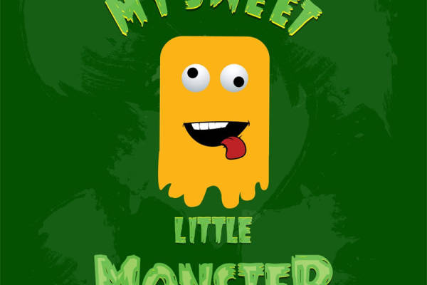 可爱卡通鬼怪图案服装印花设计，轻松打造个性时尚