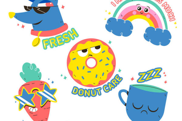 可爱卡通风格裁片印花：为服装增添趣味与个性