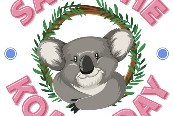 温馨考拉主题裁片印花，为您的服装增添自然魅力