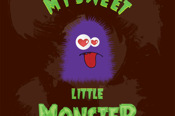 可爱小怪兽裁片印花，为你的服装增添趣味