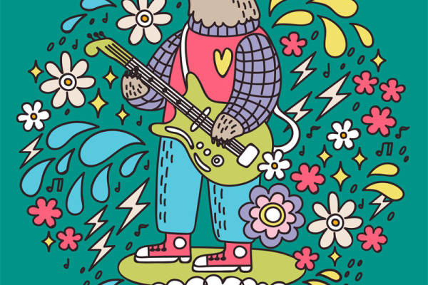 音乐熊的花型纹理服装印花：打造个性化的音乐主题服装