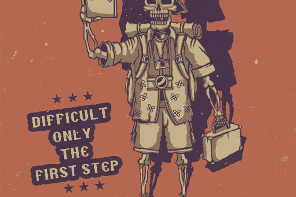 复古探险者骷髅裁片印花服装：独特风格与时尚兼具