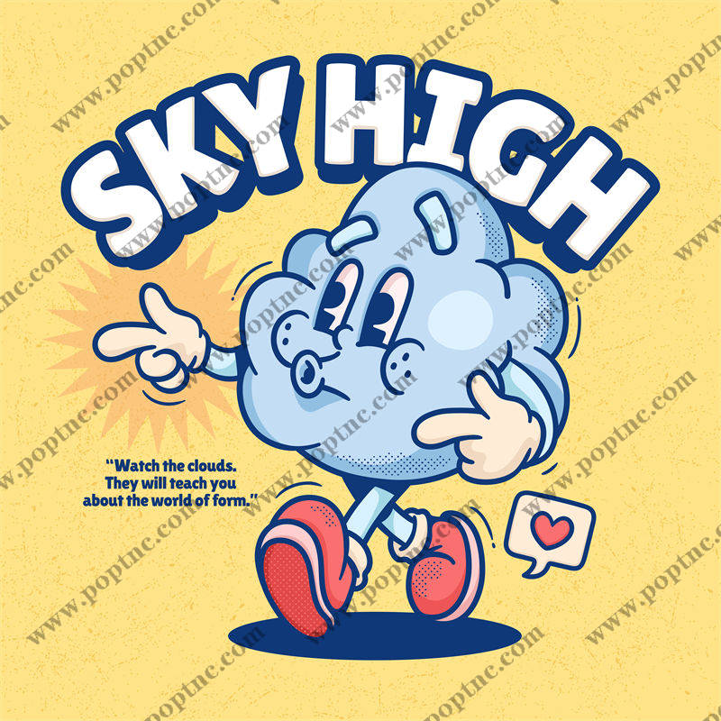 云朵天空:创意裁片印花服装设计