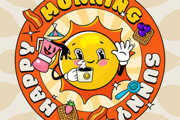 晨曦阳光裁片印花:温暖早晨的服装点缀