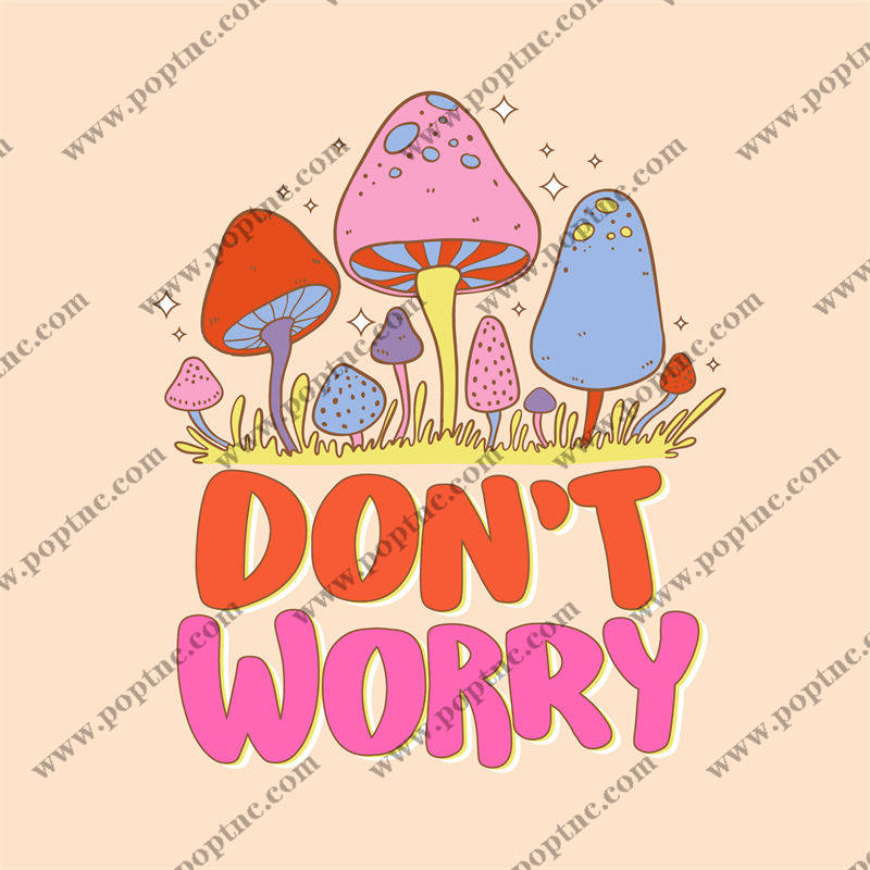 梦幻蘑菇森林:超美裁片印花服装印花