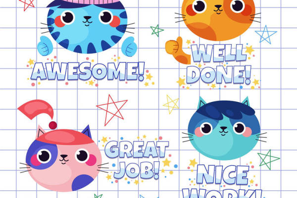 可爱猫咪裁片印花，打造个性服装