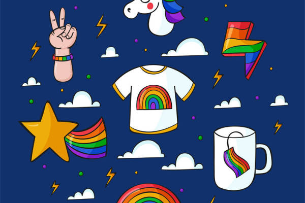 梦幻独角兽：裁片印花服装印花设计