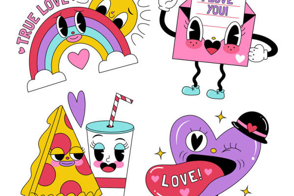 浪漫心形裁片印花：为您的服装增添爱意