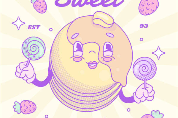 甜蜜早晨:可爱卡通风格裁片印花服装