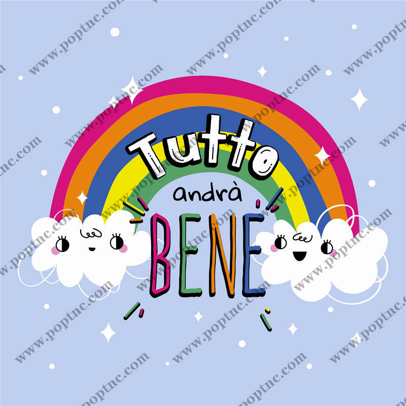 彩虹云朵裁片印花:梦幻般的服装设计