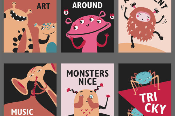 可爱怪物裁片印花：打造趣味十足的服装设计