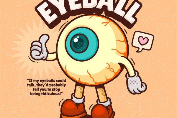 裁片印花服装：萌趣眼球纹理，时尚与趣味并存