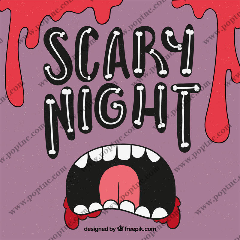 惊悚夜幕下的尖叫:裁片印花服装设计