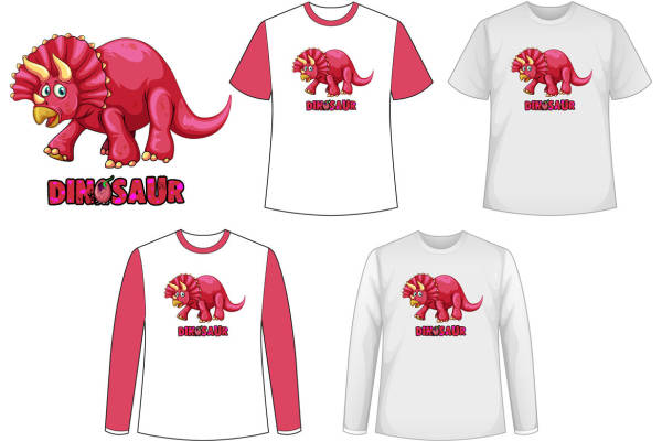 恐龙世界：创意裁片印花设计，为您的服装增添趣味