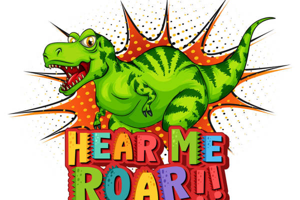 恐龙狂野裁片印花：独特个性服装印花设计