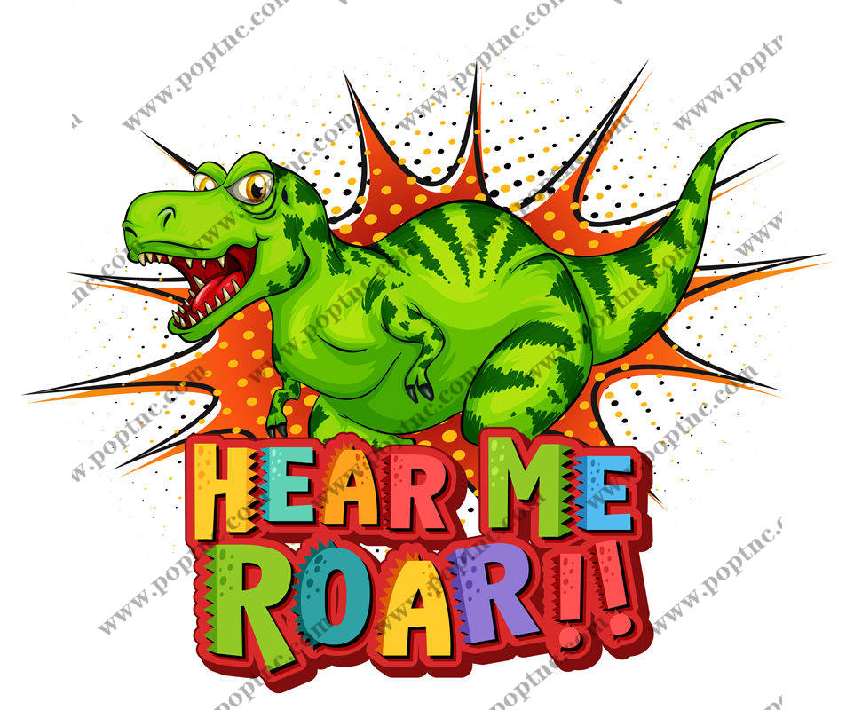 恐龙狂野裁片印花:独特个性服装印花设计