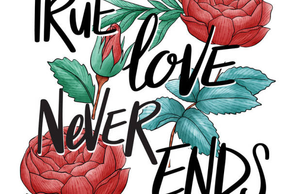 浪漫玫瑰花型纹理服装印花设计