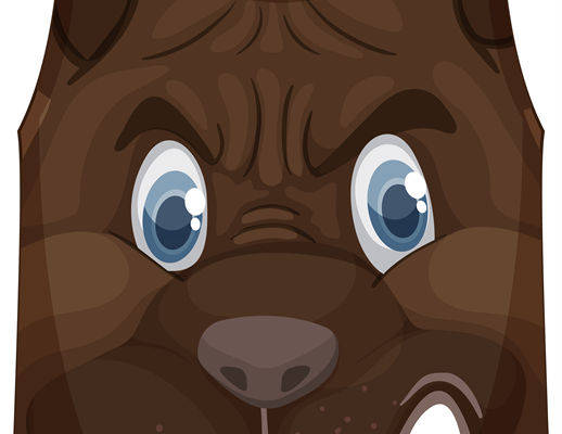 狂野狼头裁片印花：独特动物图案服装印花