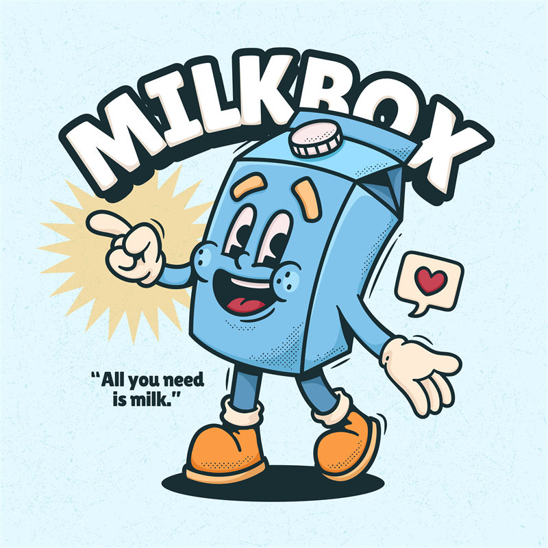 蓝调奶盒:创意裁片印花,打造个性服装