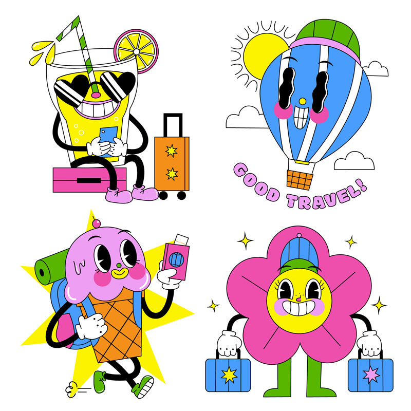 夏日度假风花型裁片印花服装印花设计