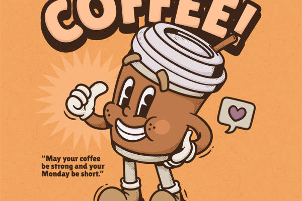 咖啡杯卡通印花:为服装增添趣味与活力